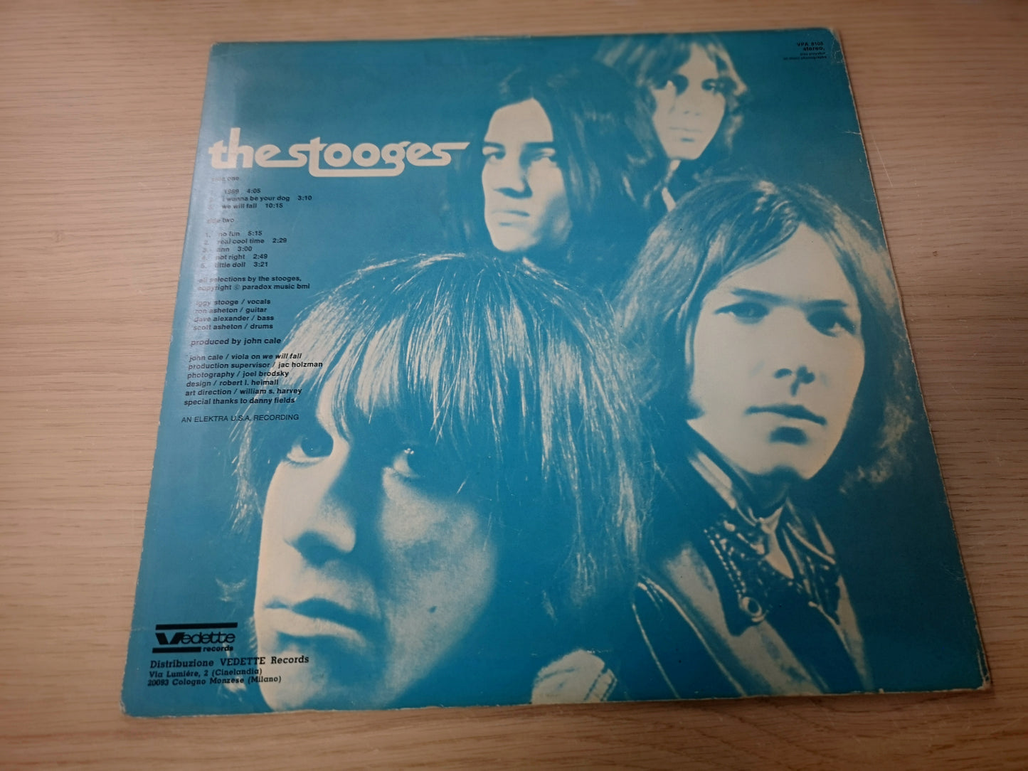 Stooges "S/T" Orig Italy 1969 Ex/Ex (Rare Gatefold Cover)