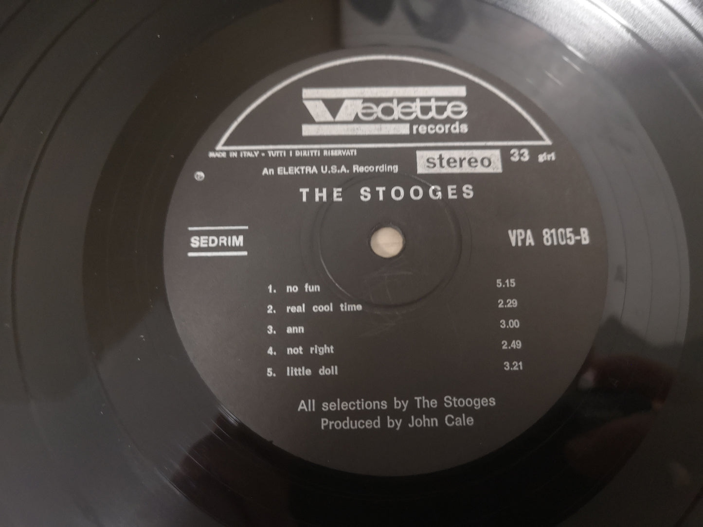 Stooges "S/T" Orig Italy 1969 Ex/Ex (Rare Gatefold Cover)