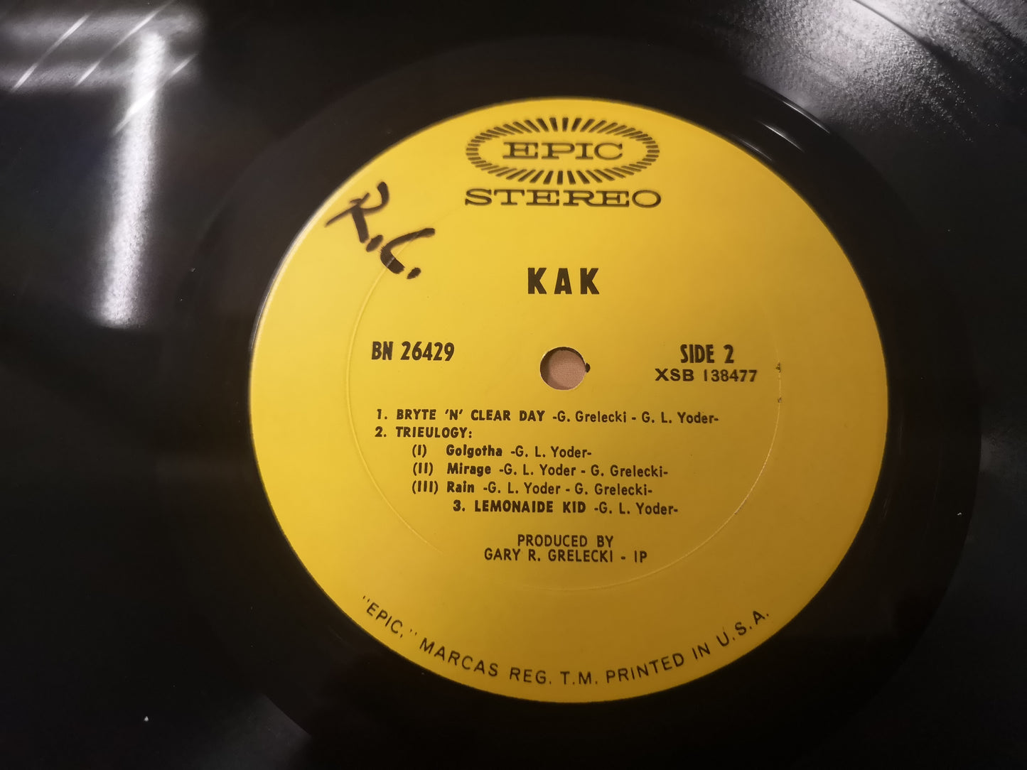 Kak "S/T" Orig Us 1969 VG+/M-
