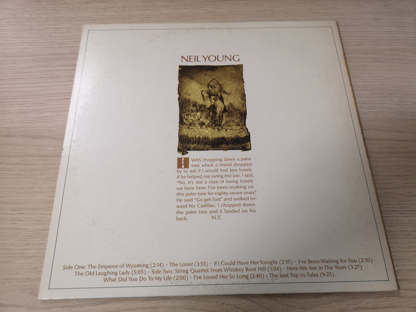 Neil Young "S/T" Orig US 1970 EX/EX