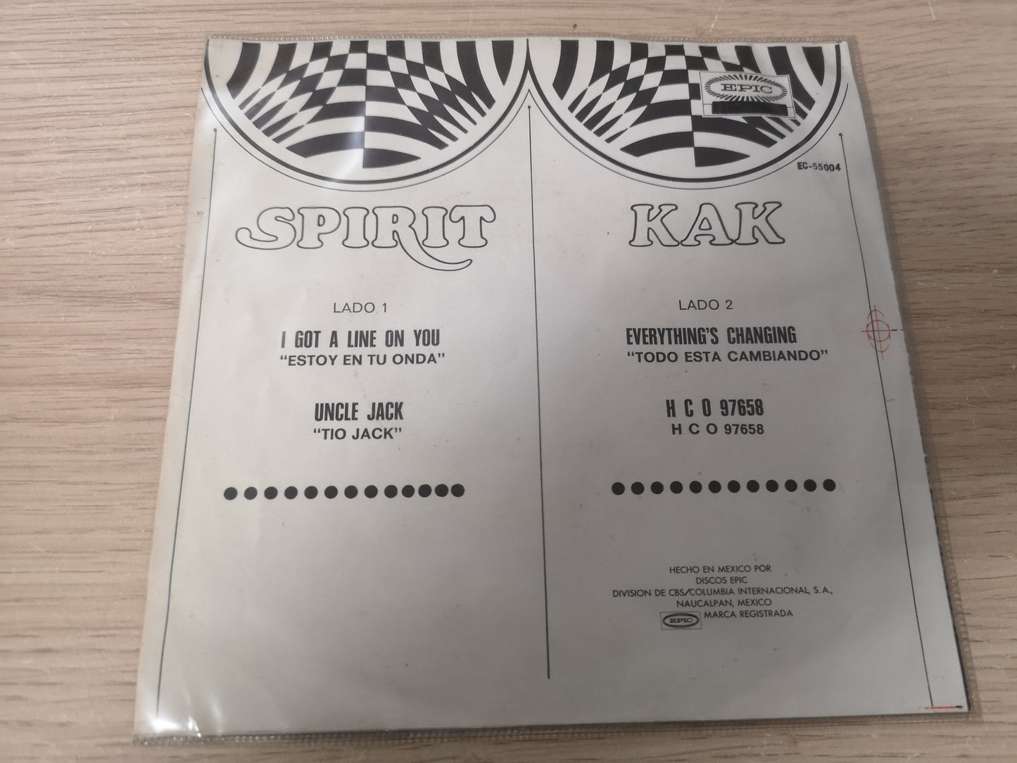 Spirit / Kak "I Got a Line on You" Orig Mexico 1969 Split Ep (7" EP)