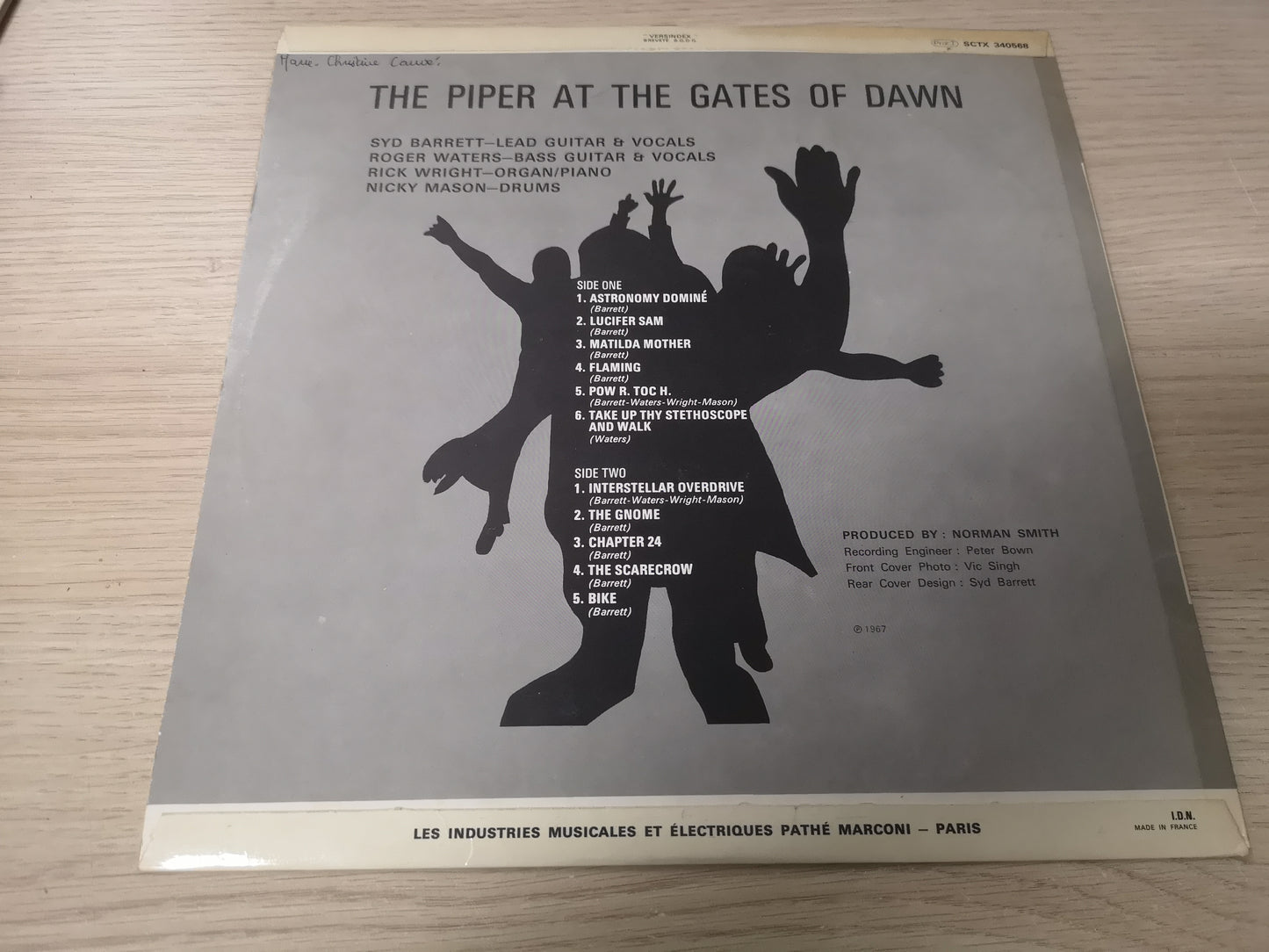 Pink Floyd "Piper at the Gates of Dawn" Orig France 1967 VG++/EX (Green Label)