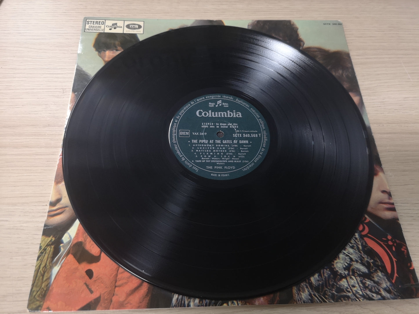 Pink Floyd "Piper at the Gates of Dawn" Orig France 1967 VG++/EX (Green Label)