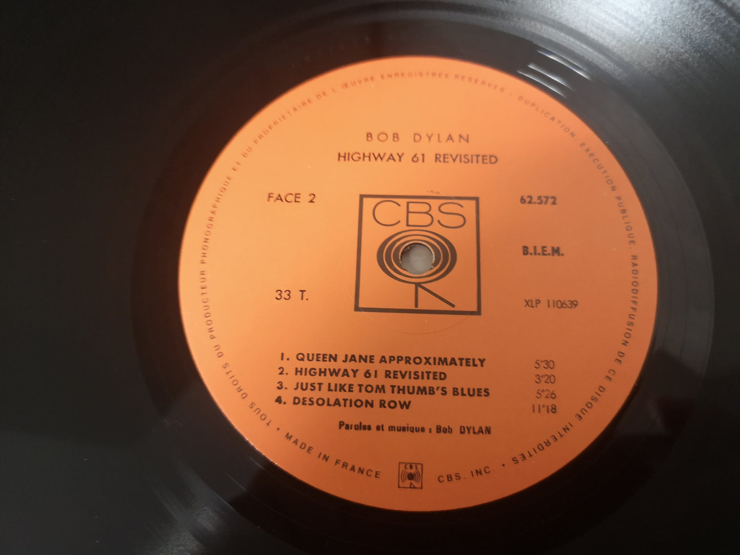 Bob Dylan "Highway 61 Revisited" Orig France Mono 1965 EX/M- (Rare Gatefold Cover)