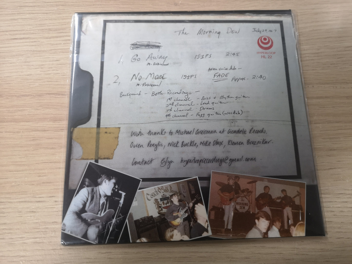 Morning Dew "Go Away" Re HL22 Mint / Neuf (7" Single)