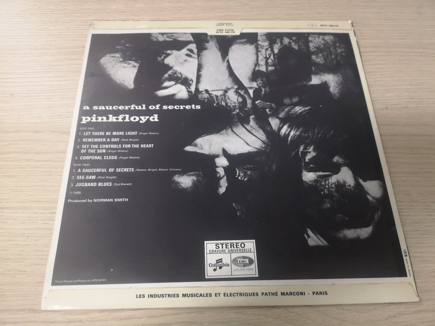 Pink Floyd "A Saucerful of Secrets" Orig France 1968 EX/M- (Green Label)