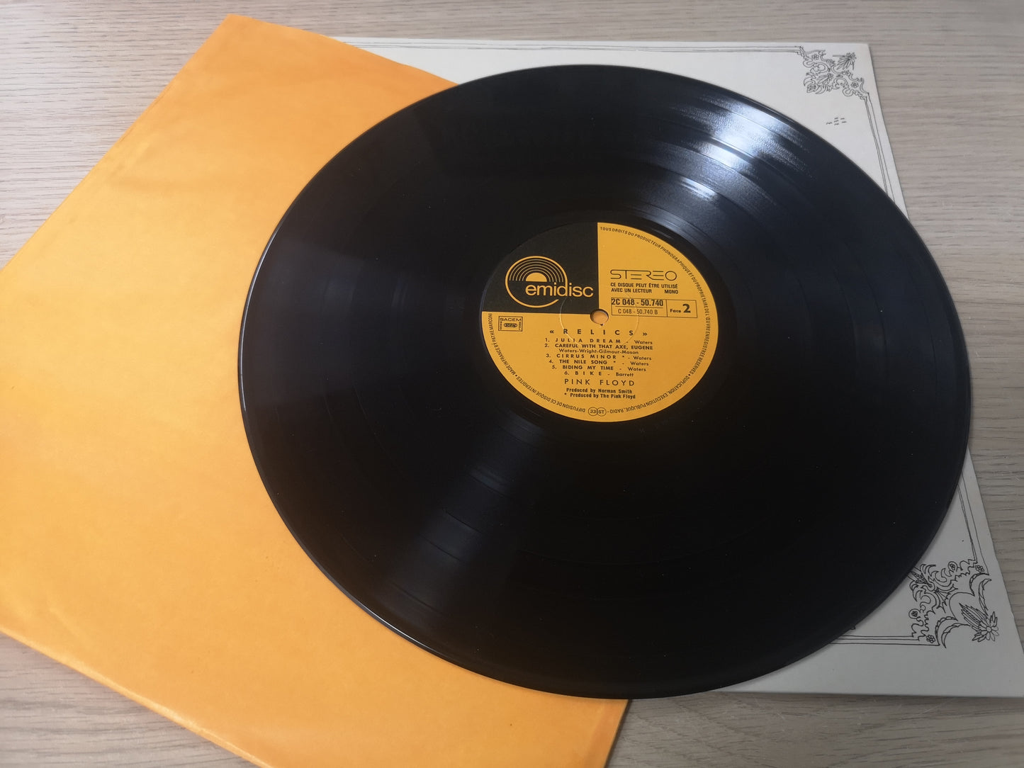 Pink Floyd "Relics" Orig France 1971 M-/M-