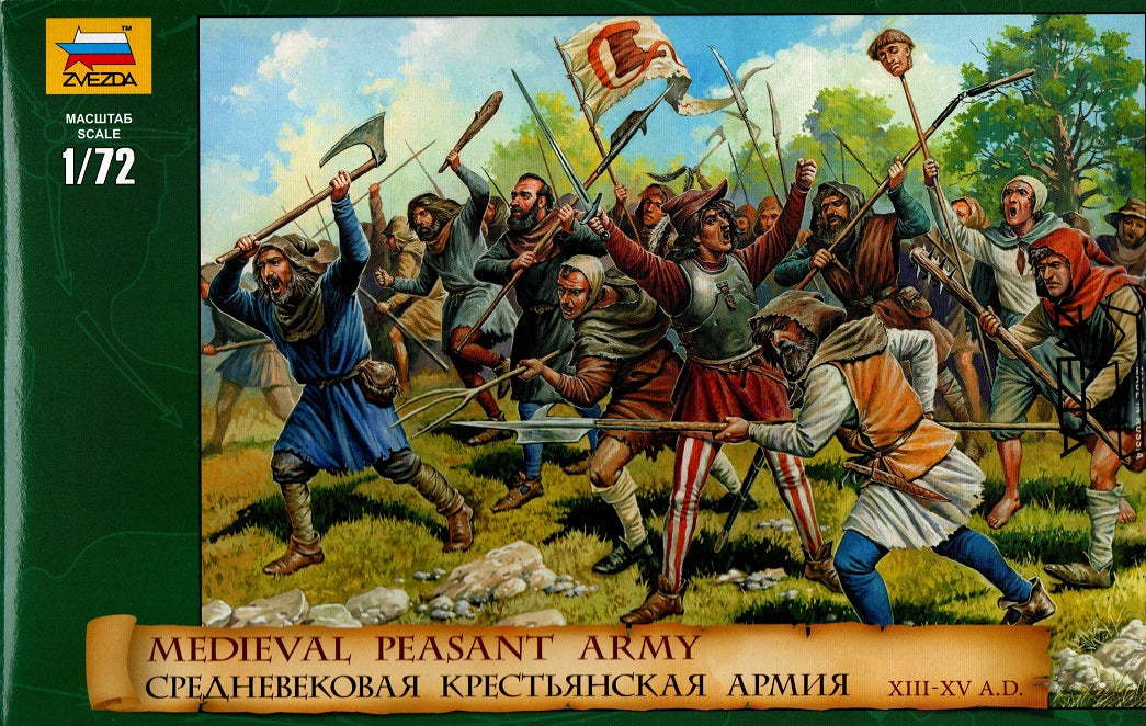 Medieval Peasant Army XIII-XV centuries AD - ZVEZDA 1/72