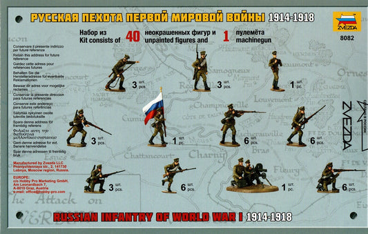 Russian Infantry of World War I (1914-1918) - ZVEZDA 1/72