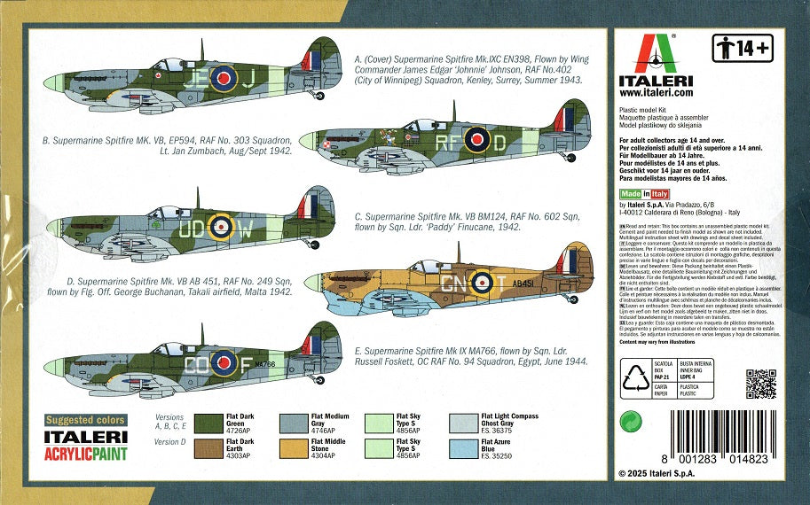 Spitfire Mk.V / Mk.IX WWII Aces - ITALERI 1/72
