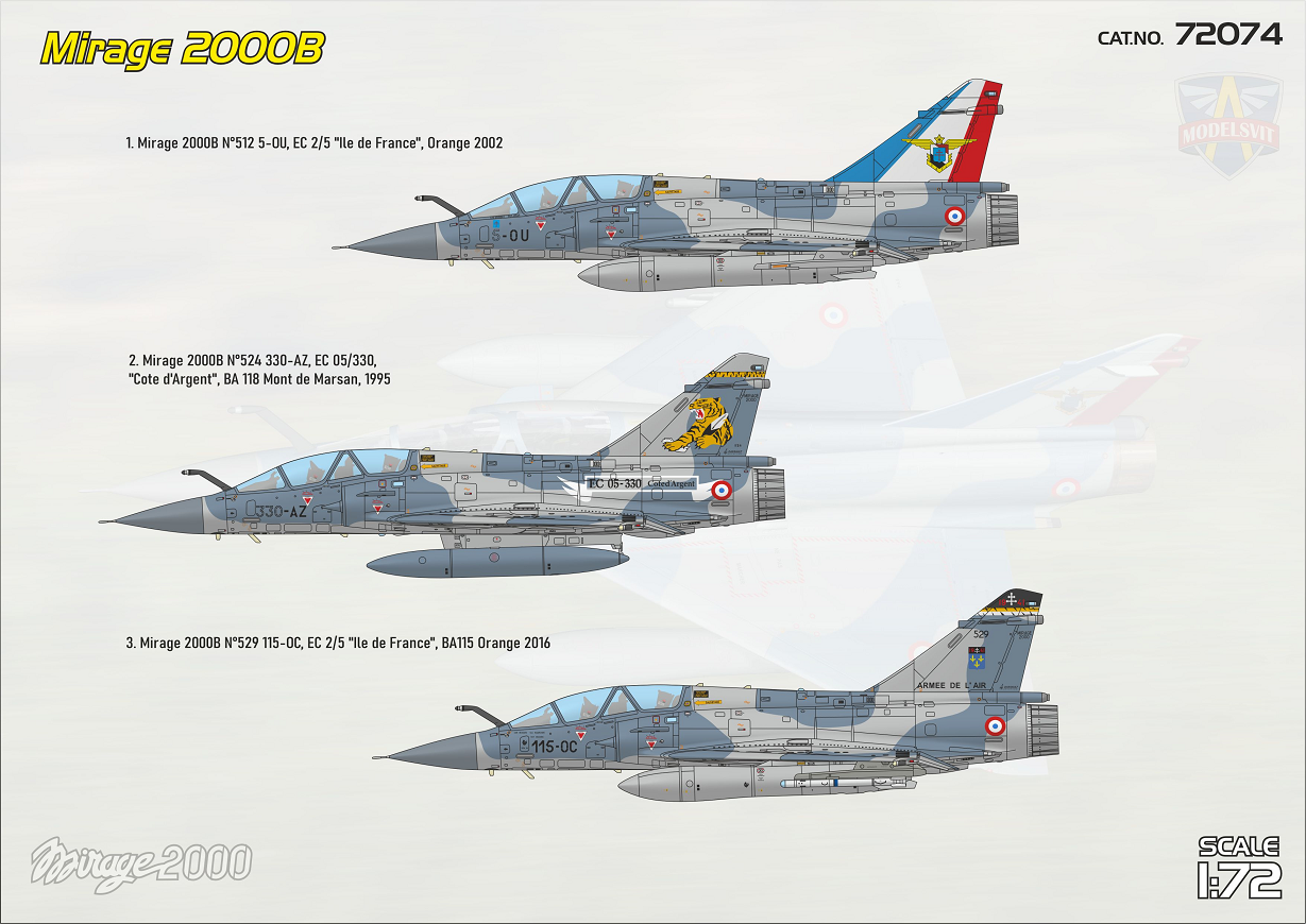 [Précommande] Dassault Mirage 2000B (Biplace) - MODELSVIT 1/72