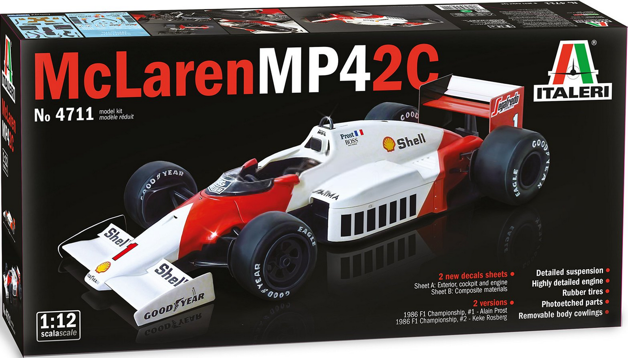 McLaren MP4/2C Prost/Rosberg - ITALERI 1/12