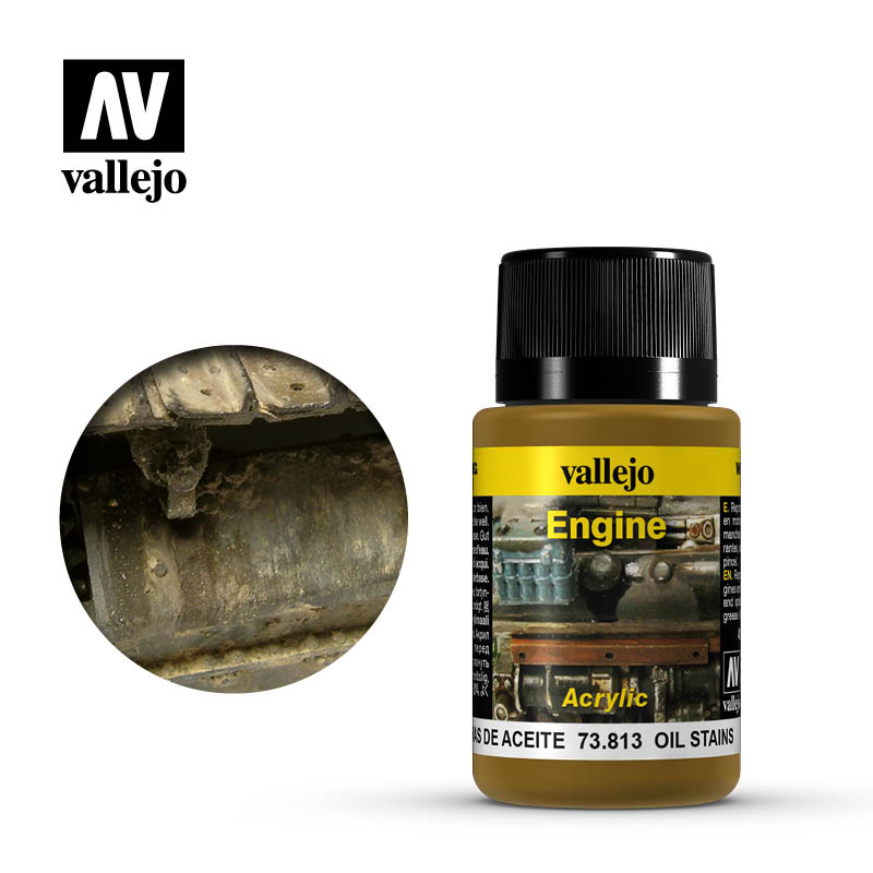 Taches d'Huile / Oil Stains - Engine - Weathering 73.813 - VALLEJO / PRINCE AUGUST