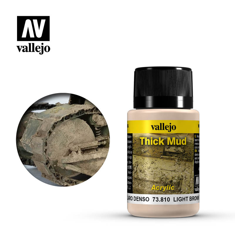 Boue Epaisse Claire / Light Brown Thick Mud - Weathering 73.810 - VALLEJO / PRINCE AUGUST