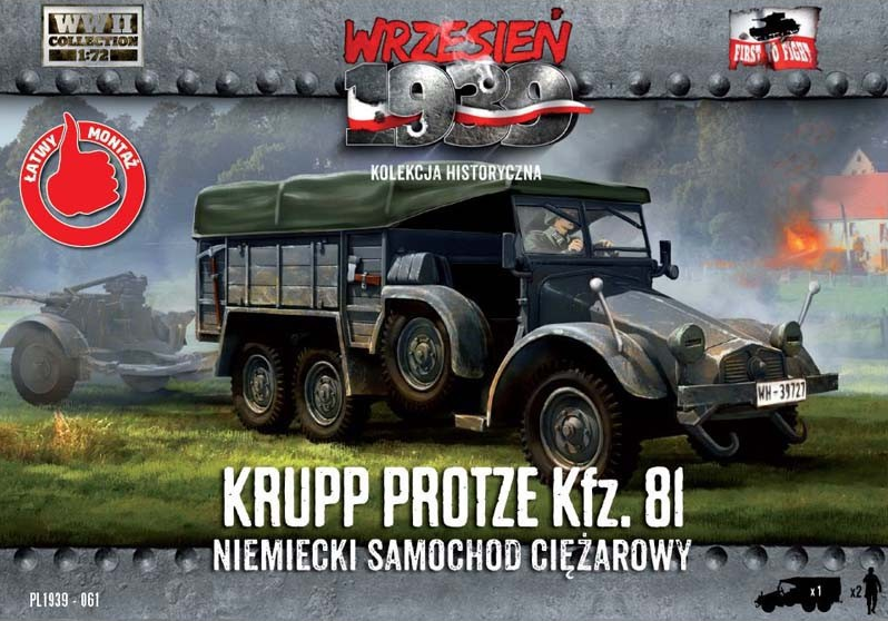 Krupp Protze Kfz.81 - FIRST TO FIGHT 1/72
