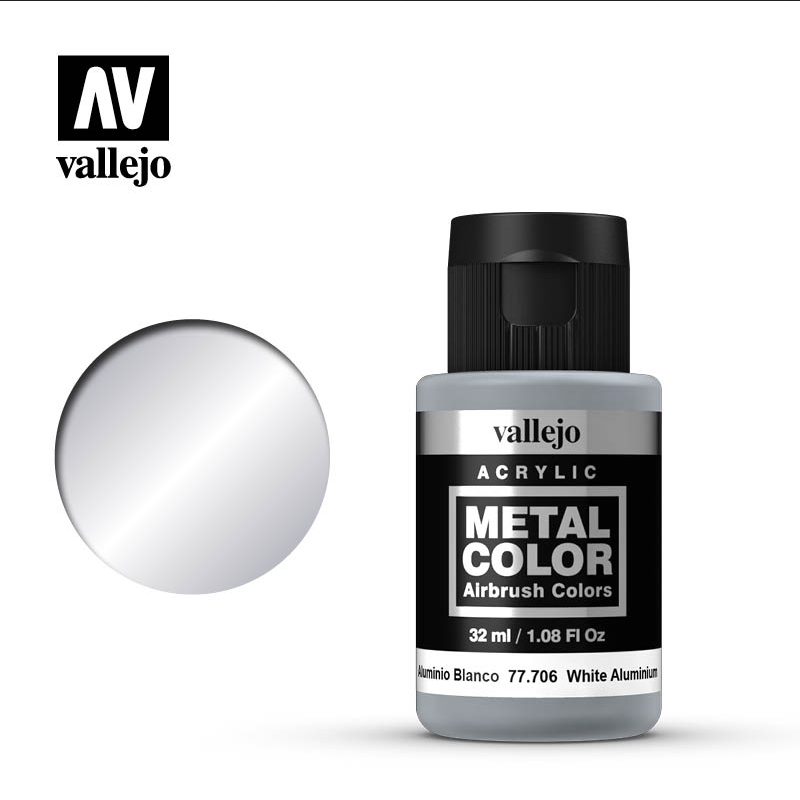 Aluminium Blanc - Metal Color 77706 - 30ml - PRINCE AUGUST / VALLEJO