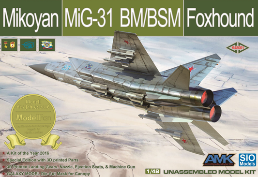 Mikoyan MiG-31 BM/BSM Foxhound - AMK / SIO MODELS 1/48