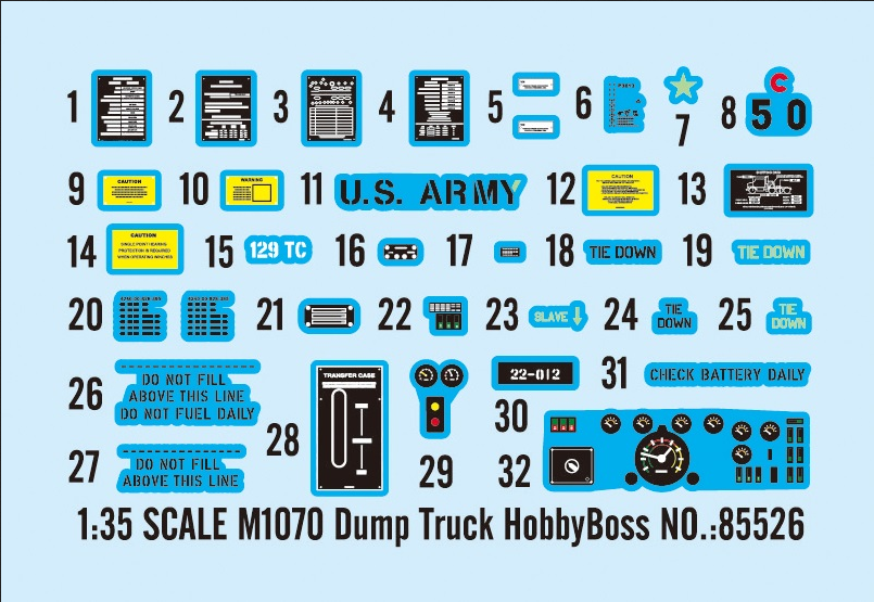 M1070 Dump Truck - HOBBY BOSS 1/35