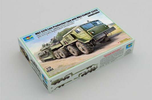 MAZ-537G Late production type with MAZ/ChMZAP-5247G semitrailer - TRUMPETER 1/72