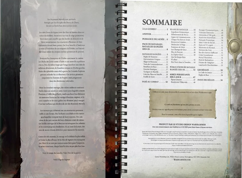 Manuel du Général : Batailles Rangées 2023-2024 - WARHAMMER AGE OF SIGMAR / CITADEL