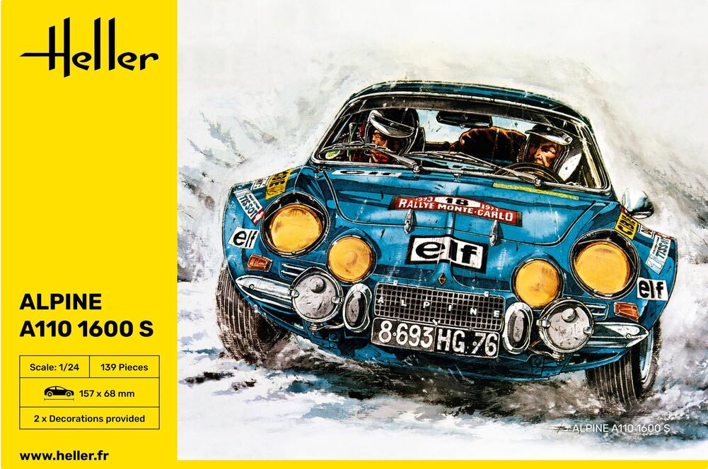 Renault Alpine A110 1600 S - HELLER 1/24 – bassin-maquette
