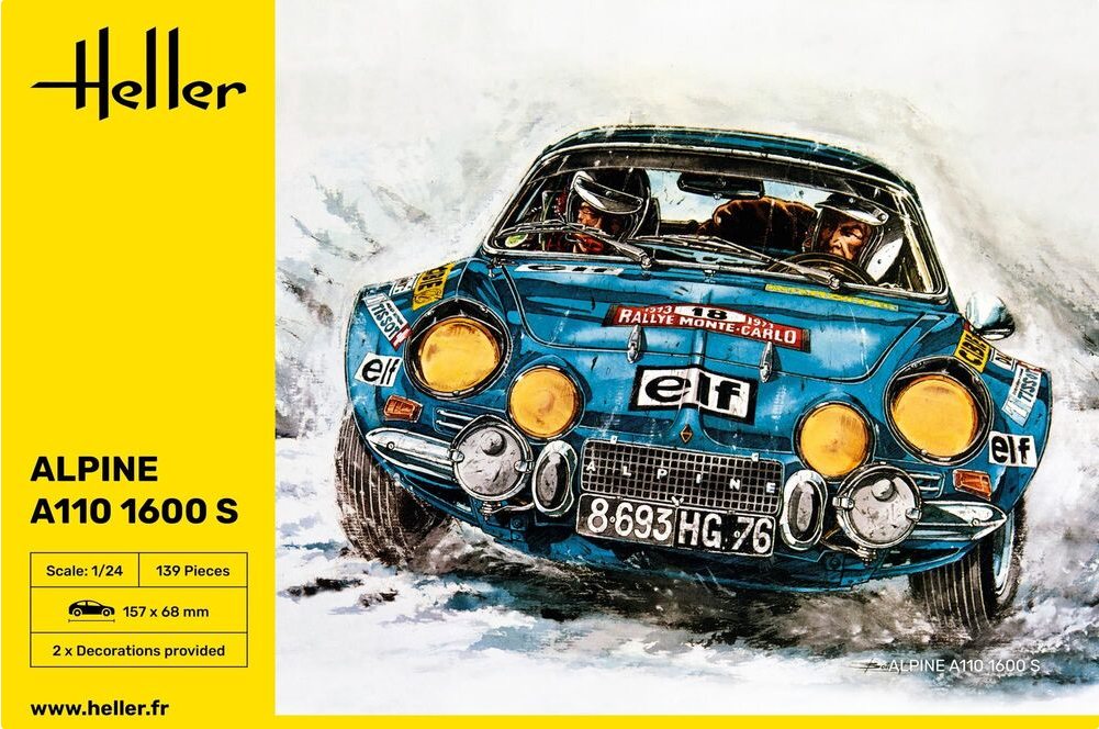 Renault Alpine A110 1600 S - HELLER 1/24