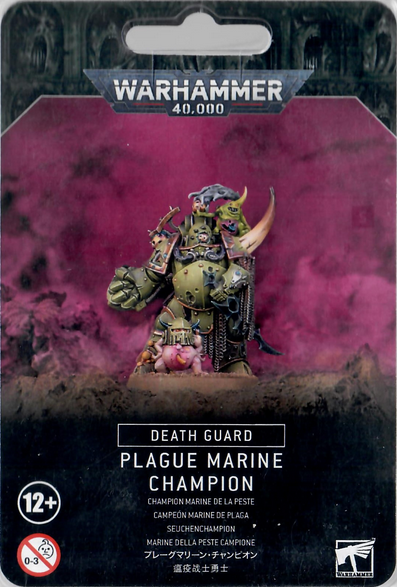 Plague Marine Champion / Champion Marine de la Peste - Death Guard - WARHAMMER 40.000 / CITADEL