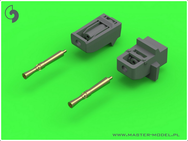 A34 Comet - 77mm HV gun barrel & Besa MG barrels with resin mounts (for Tamiya kit) - MASTER MODEL GM-35-047