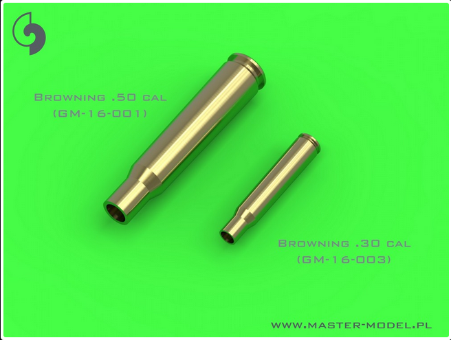 Browning .50 caliber (12.7mm) - empty shells (25pcs) - MASTER MODEL GM ...