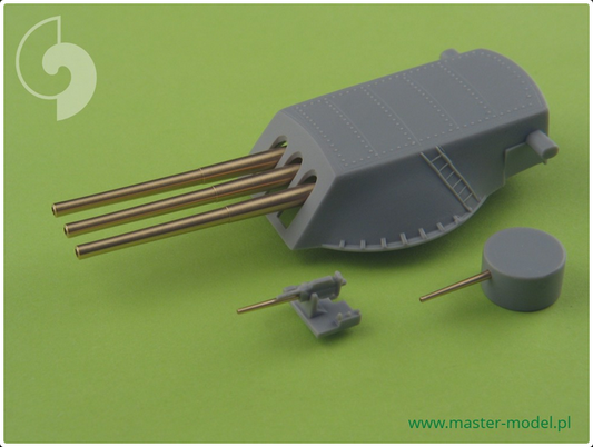 USS Arizona armament - 14in (12pcs), 5in/51 (10pcs), 5in/25 (8pcs) barrels - MASTER MODEL SM-350-049