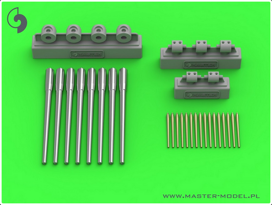 Dunkerque/Strasbourg armament - 330mm(8pcs), 130mm(16pcs) barrels w/ resin mounts (for Hobby Boss kit) - MASTER MODEL SM-350-101