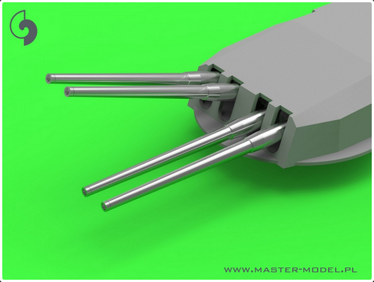 Dunkerque/Strasbourg armament - 330mm(8pcs), 130mm(16pcs) barrels w/ resin mounts (for Hobby Boss kit) - MASTER MODEL SM-350-101