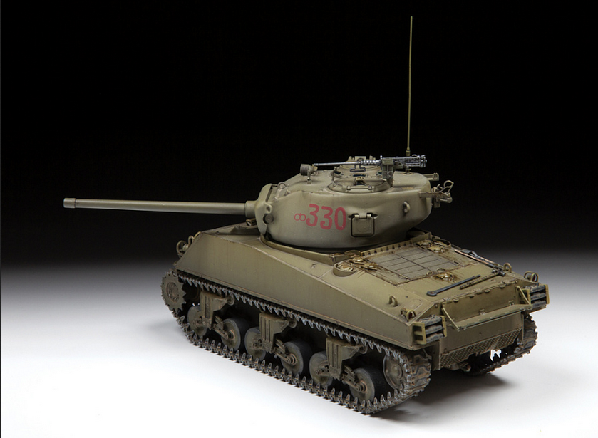 American Medium Tank M4A2 (76)W "Sherman" - ZVEZDA 1/35