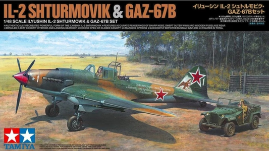 Ilyushin IL-2 Shturmovik & GAZ-67B Set - TAMIYA 1/48