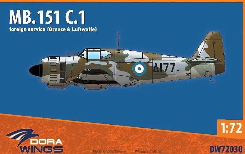 Bloch MB.151 C1 Foreign service (Greece & Luftwaffe) - DORA WINGS 1/72