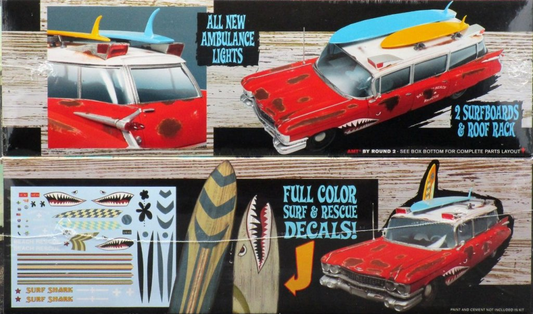 1959 Cadillac Ambulance "Surf Shark" - AMT 1/25