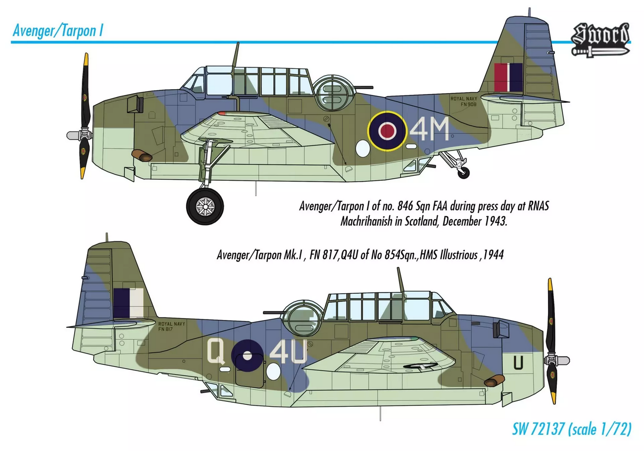 Grumman Avenger/Tarpon Mk. I - SWORD MODELS 1/72