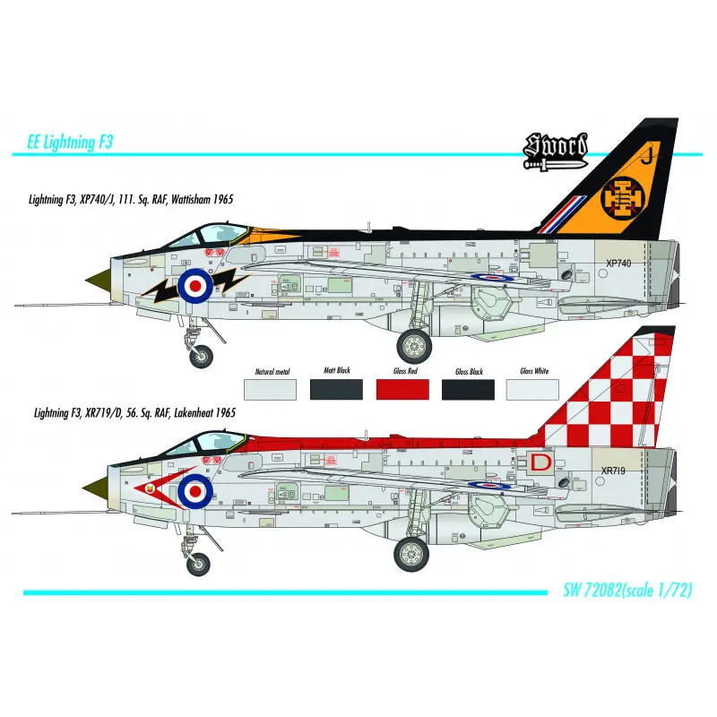 Lightning F.3 - SWORD MODELS 1/72