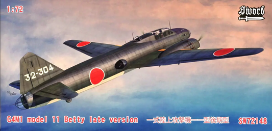 Mitsubishi G4M1 Model 11 "Betty" (Late Version) - SWORD MODELS 1/72