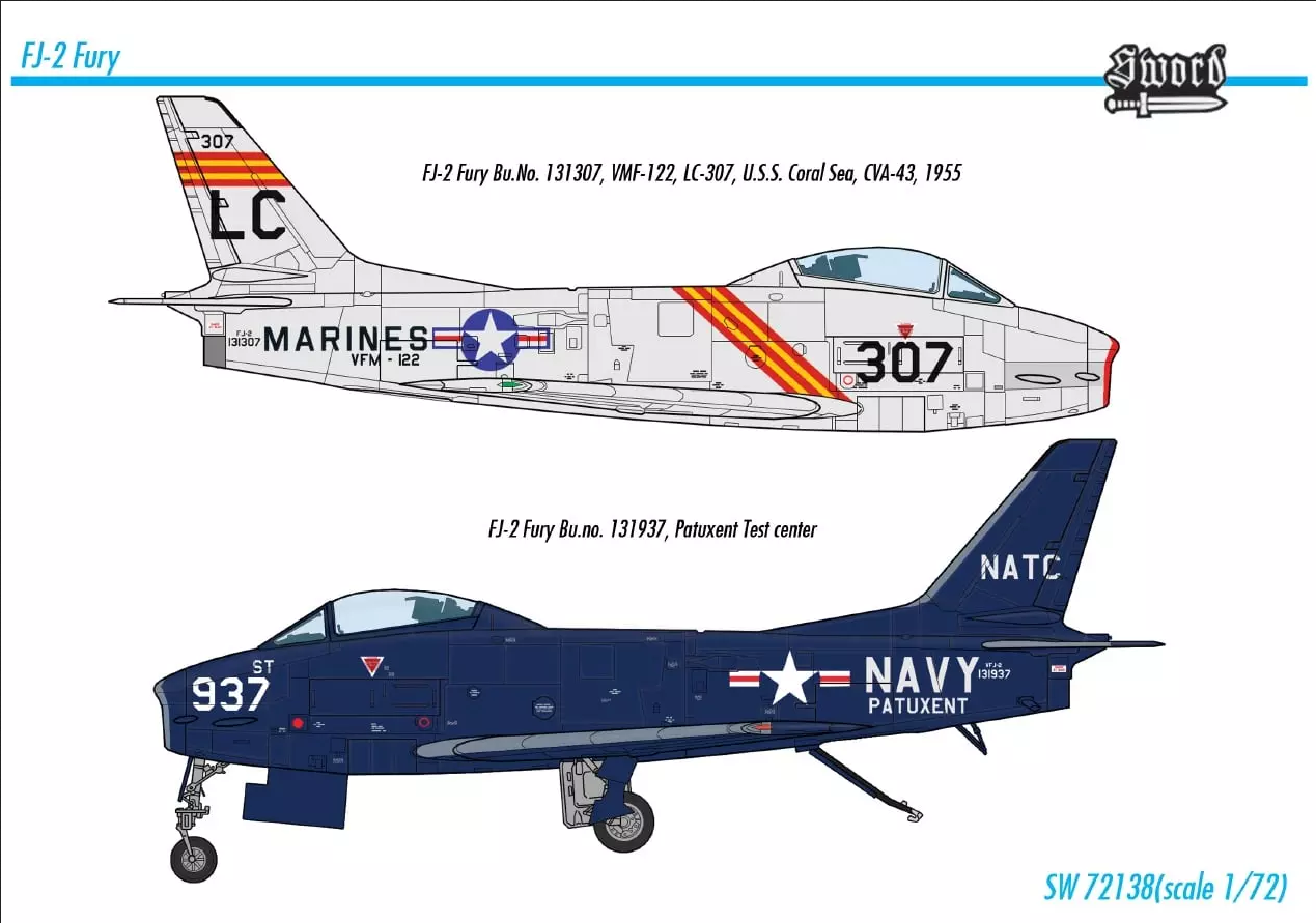 North American FJ-2 Fury - SWORD MODELS 1/72