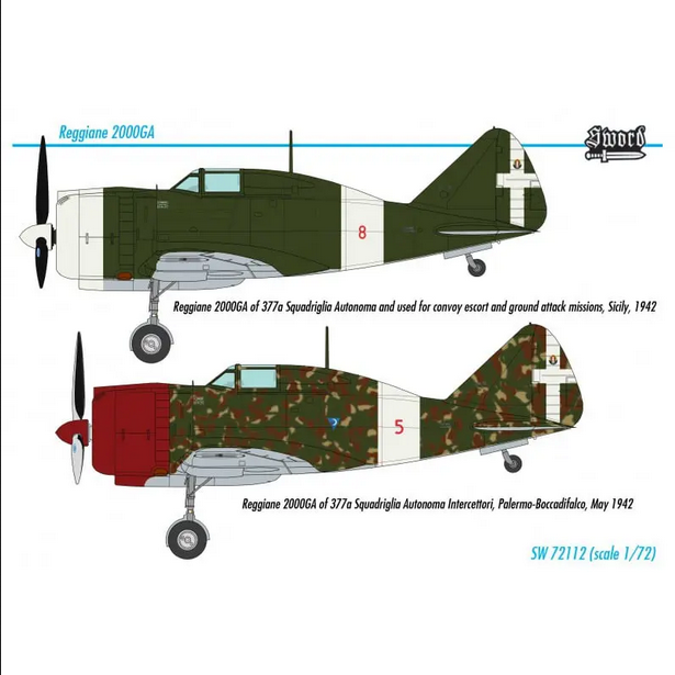 Reggiane Re 2000 GA Falco - SWORD MODELS 1/72