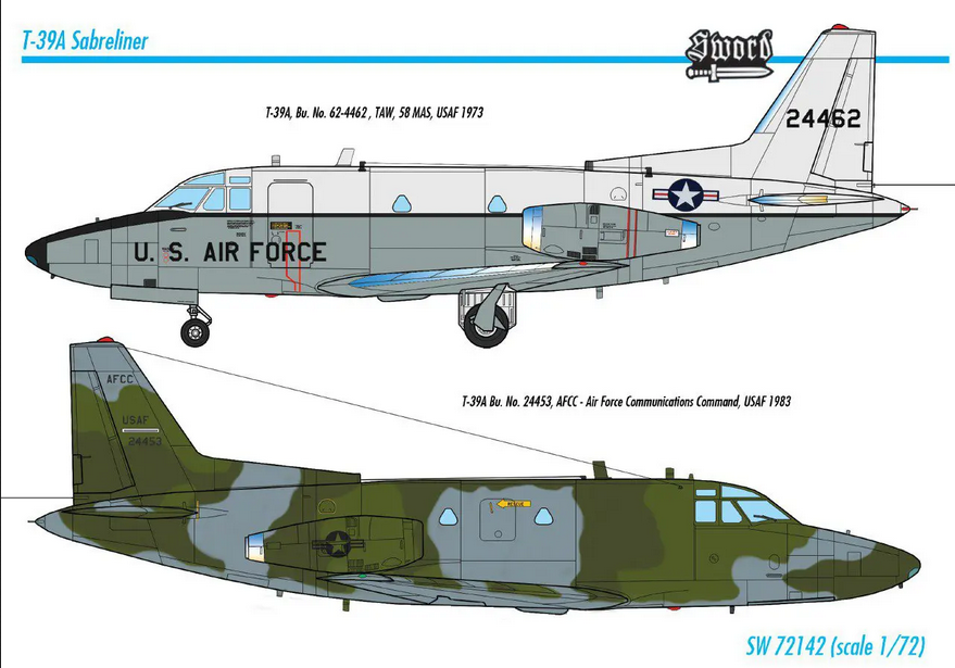 T-39N Sabreliner - SWORD MODELS 1/72