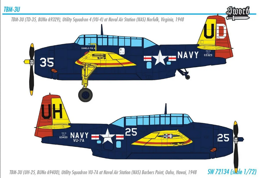 TBM-3U Avenger - SWORD MODELS 1/72