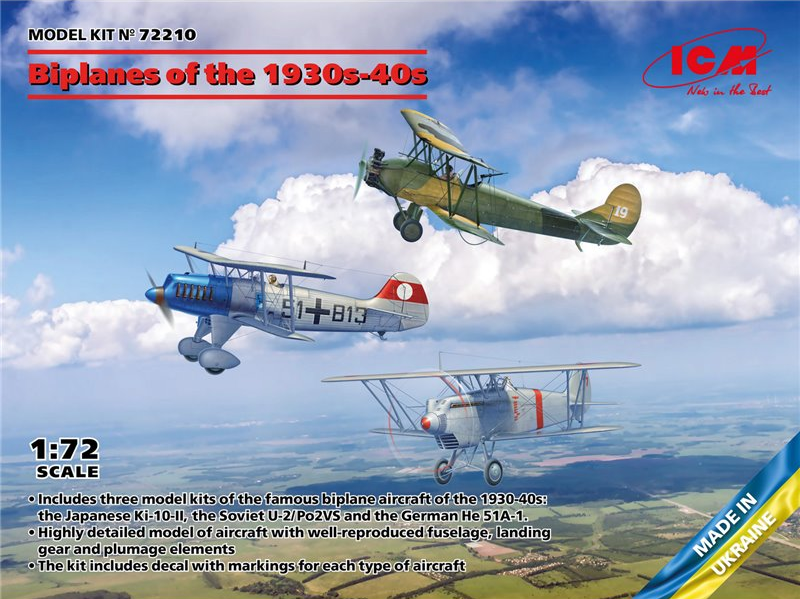 Biplanes of the 1930s and 1940s - ICM 1/72 – bassin-maquette
