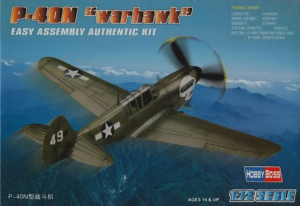 P-40N "Warhawk" - Easy Assembly Kit - HOBBY BOSS 1/72