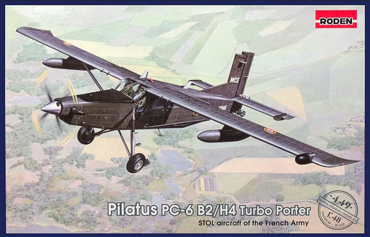 Pilatus PC-6 B2/H4 Turbo Porter - STOL Aircraft of the French Army - RODEN 1/48