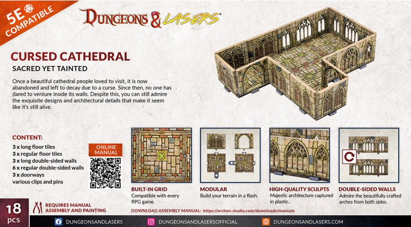 Cursed Cathedral - Dungeons & Lasers - ARCHON GAMES