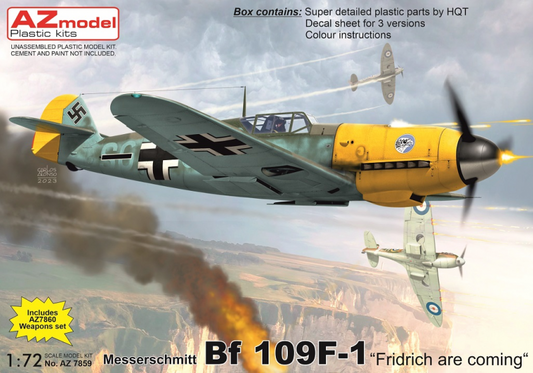 Messerschmitt Bf-109F-1 "Fridrich are coming" - AZ Model 1/72