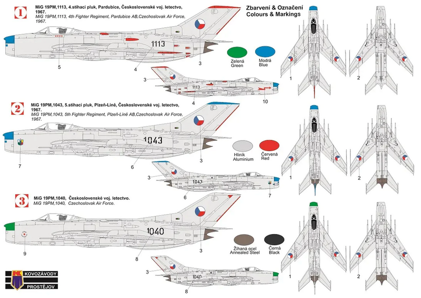 Mikoyan-Gurevich MiG-19PM "Czechoslovak AF" - KP MODELS 1/72
