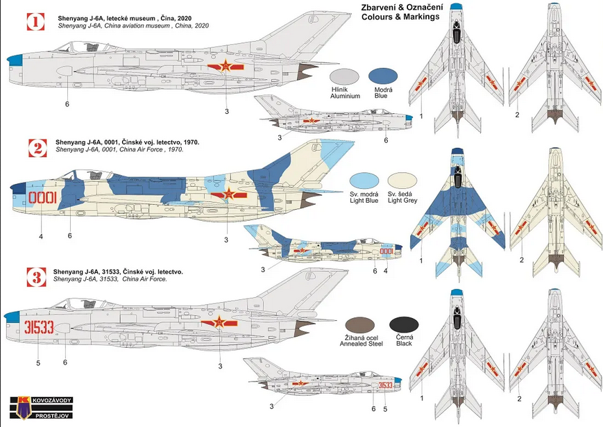 Shenyang J-6A - KP MODELS 1/72